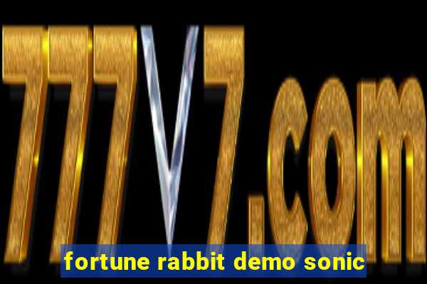 fortune rabbit demo sonic