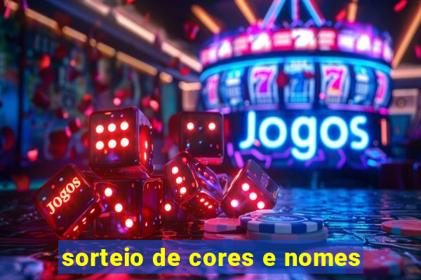 sorteio de cores e nomes