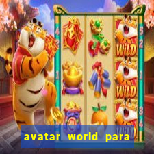 avatar world para imprimir e colorir