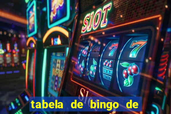 tabela de bingo de 1 a 100